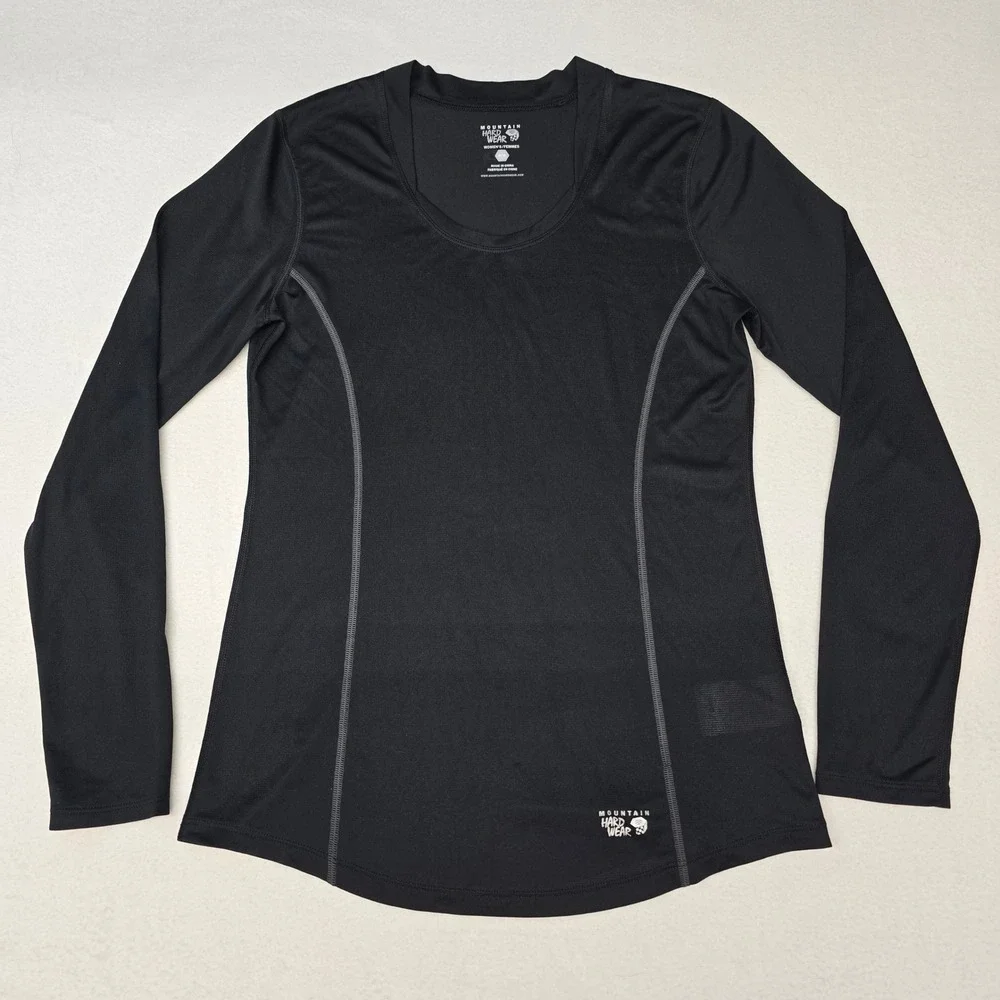 Mountain Hardwear Womens Black Base Layer Long Sleeve Athletic Top Medium